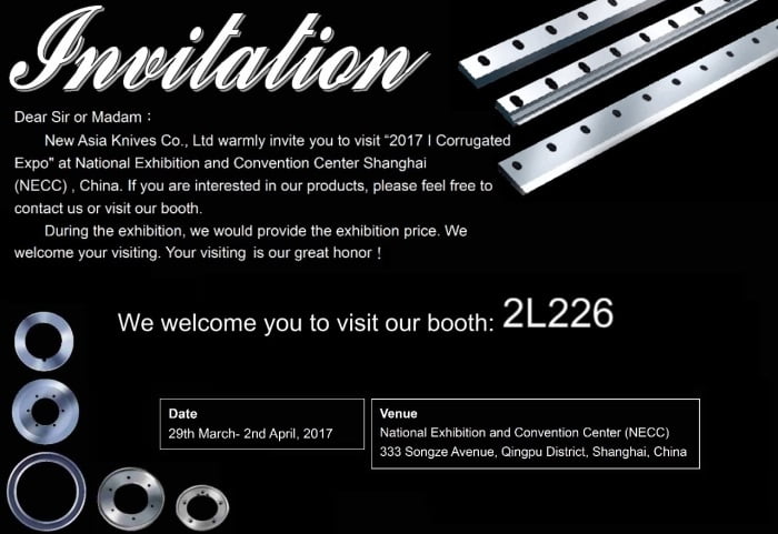 2017/3/29~4/2 i Corrugated Expo in Shanghai.