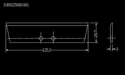 Granulating Knives / Granulator DB0125HB1NI1