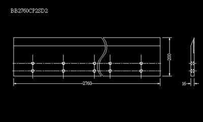 Veneer Peeling Knives BB2760CP2SD2